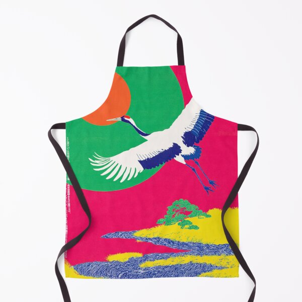 Item preview, Japandi Pop Art Crane - Minimalist Japanese Zen Wall Art  designed and sold by KJNihonDesigner.