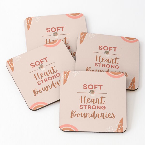 Item preview, Soft heart, strong boundaries| Minimalist Boho Quote Art designed and sold by GemniShop.