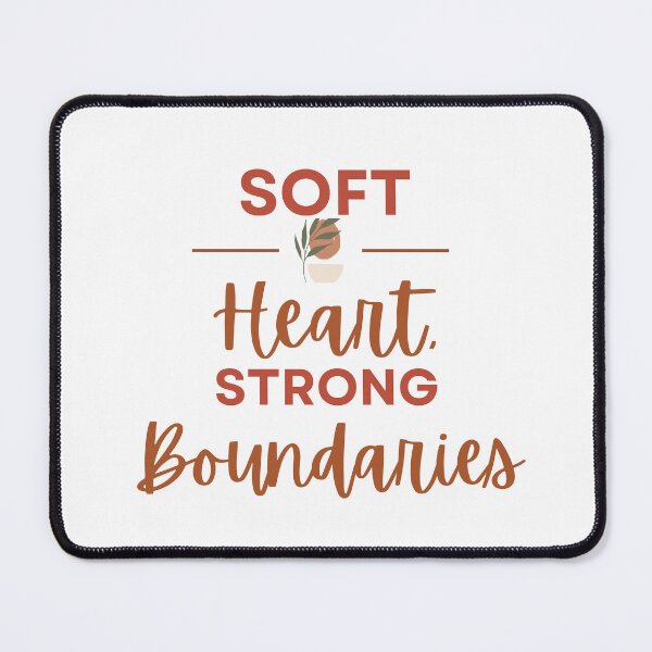 Item preview, Soft heart, strong boundaries| Minimalist Boho Quote Art designed and sold by GemniShop.