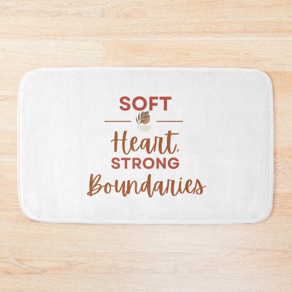 Item preview, Soft heart, strong boundaries| Minimalist Boho Quote Art designed and sold by GemniShop.