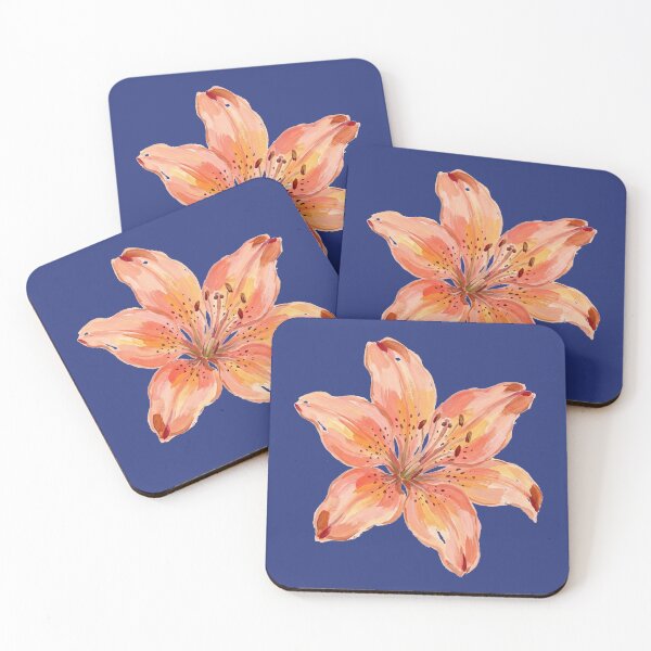 Item preview, Coral Lily Flower designed and sold by WickedStarlet.