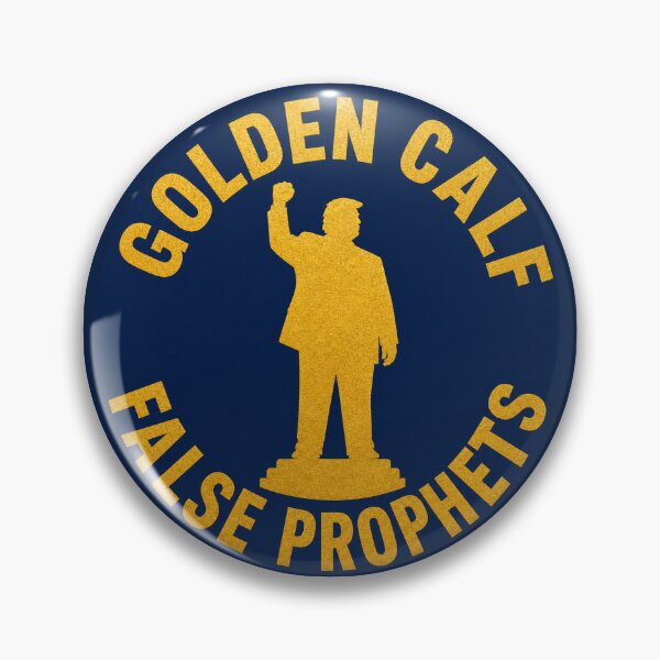 Item preview, Golden Calf - False Prophets - Navy Blue Background designed and sold by FalsePro.
