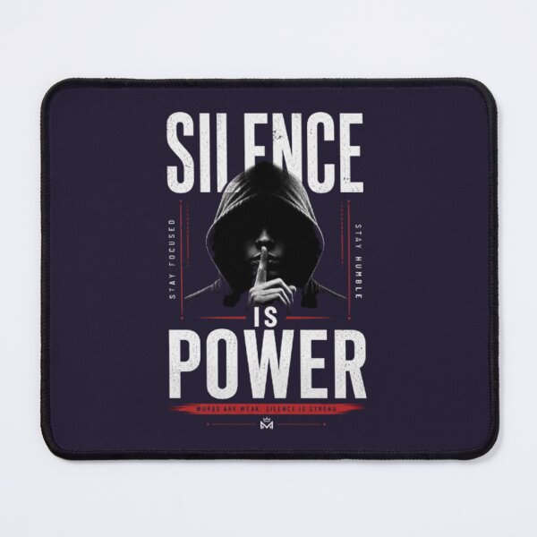 Item preview, Silence Is Power | Bold Streetwear Quote | Minimal Dark Aesthetic T-Shirt Design designed and sold by karim2556.