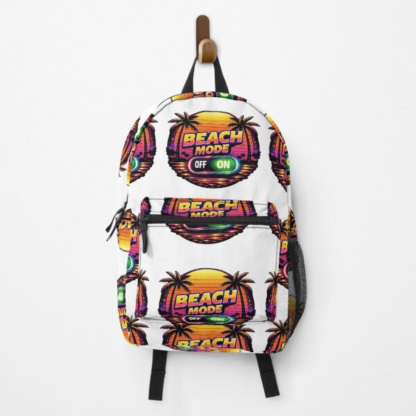 Item preview, Beach Mode – Neon Sunset Vibes T-Shirt designed and sold by MerchlyMike.