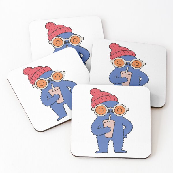 Item preview, Cool Blue Monster Character with Beanie and Sunglasses designed and sold by OuSfian1.