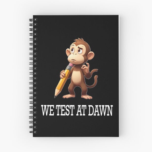 Item preview, We Test At Dawn Funny Monkey Test Day designed and sold by TheEndDesign.
