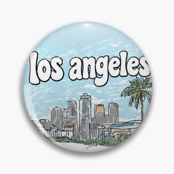 Item preview, Los Angeles California Cute Skyline Pastel Cityscape  designed and sold by HowToCanadian.
