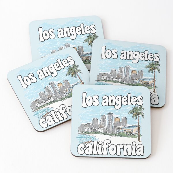 Item preview, Los Angeles California Cute Skyline Pastel Cityscape  designed and sold by HowToCanadian.