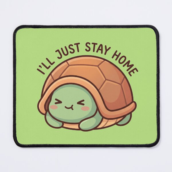 Item preview, Introvert Tortoise - I'LL JUST STAY HOME designed and sold by shellle in the ocean.