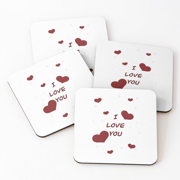 Item preview, Cute I Love You Hearts Minimal Romantic Design designed and sold by MHArtSpace.