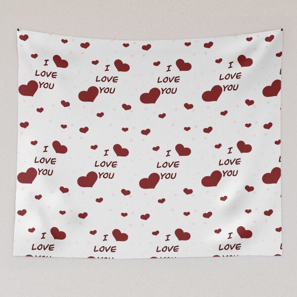 Item preview, Cute I Love You Hearts Minimal Romantic Design designed and sold by MHArtSpace.