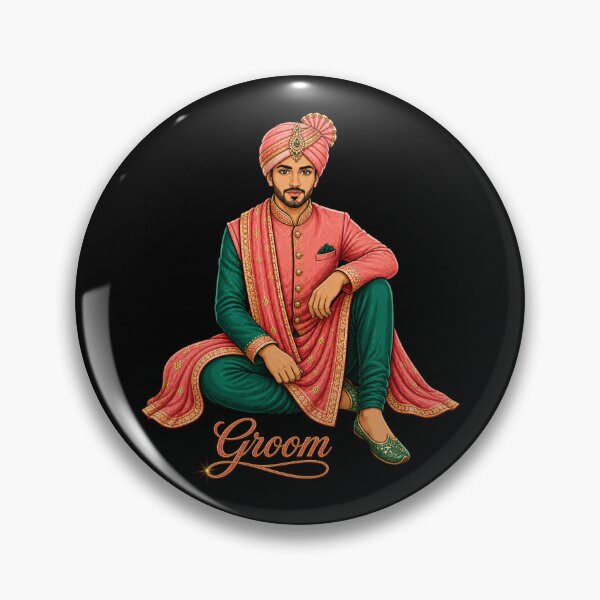 Item preview, Desi Groom Traditional Indian Wedding Design designed and sold by FEEL GOOD CLUB DESIGNS.