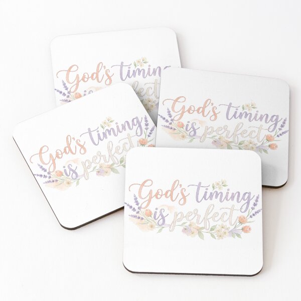 Item preview, Gods Timing Is Perfect Floral Faith Aesthetic Tee designed and sold by Dreprogress.