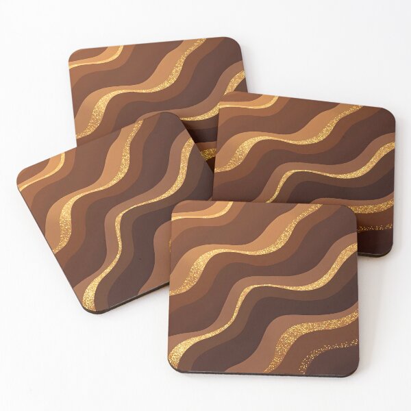 Item preview, Coffee Brown Trendy Luxury Gold Collection designed and sold by TrendyDesigne412.