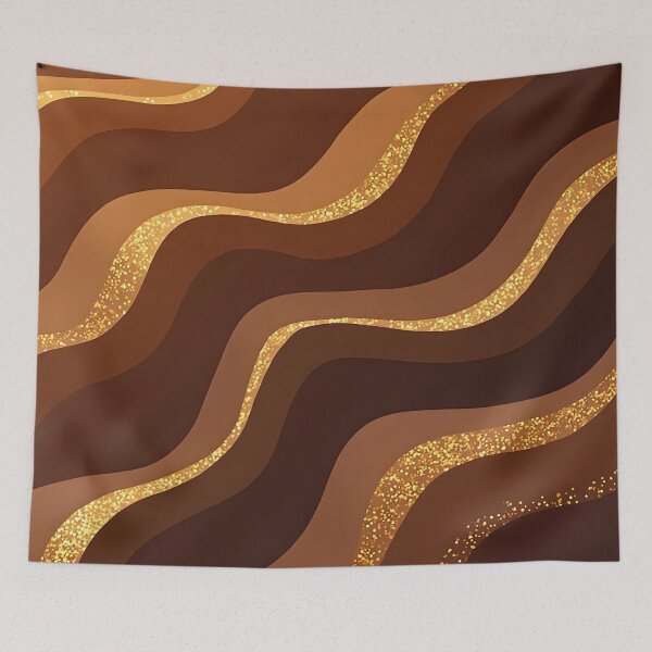 Item preview, Coffee Brown Trendy Luxury Gold Collection designed and sold by TrendyDesigne412.
