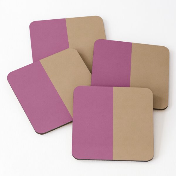Item preview, Pink Beige Minimal Color Block Pattern designed and sold by IntelliMindDesigns.