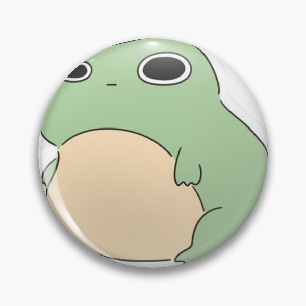Item preview, Chubby Frog Sticker | Cute Kawaii Frog | Funny Lazy Frog Aesthetic designed and sold by ZYNORAworld.
