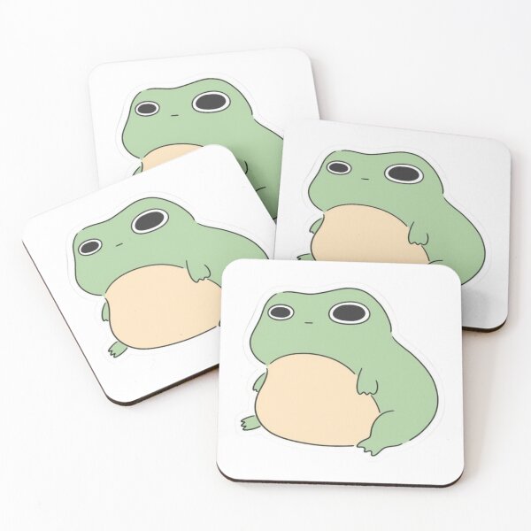 Item preview, Chubby Frog Sticker | Cute Kawaii Frog | Funny Lazy Frog Aesthetic designed and sold by ZYNORAworld.