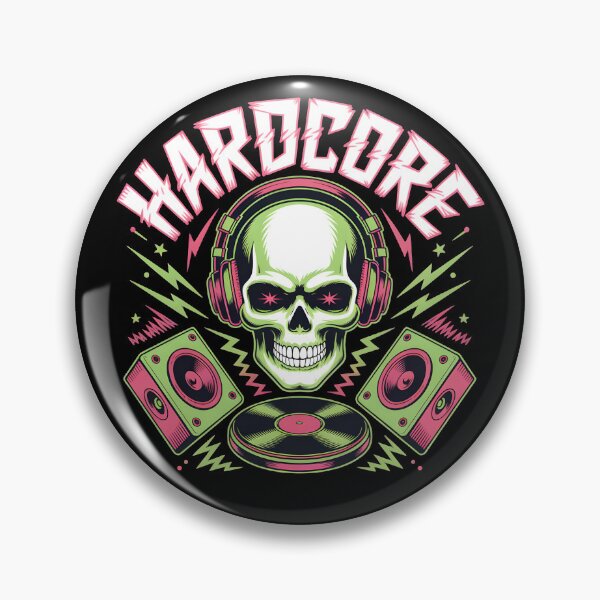 Item preview, Gabber Hardcore Skull Headphones Electronic Techno Design designed and sold by Fitswear.