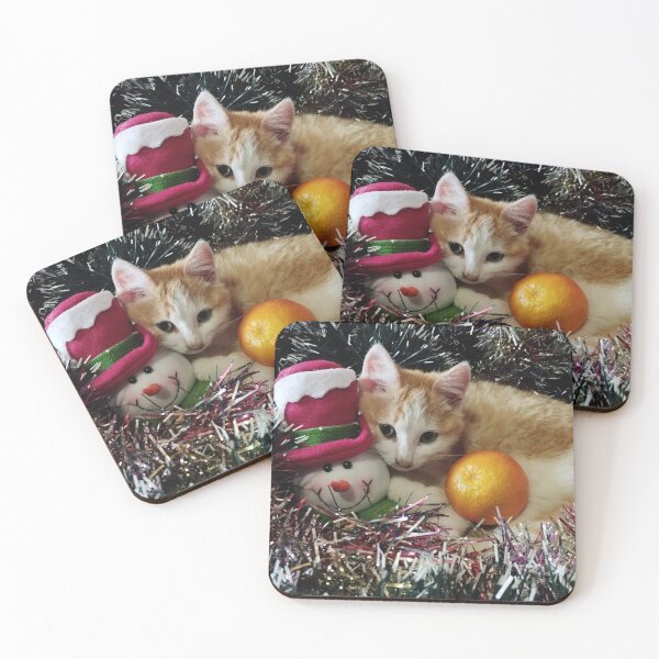 Item preview, Kitten In Decor. Christmas Kitty. Holiday Kitten. designed and sold by inspiration3.