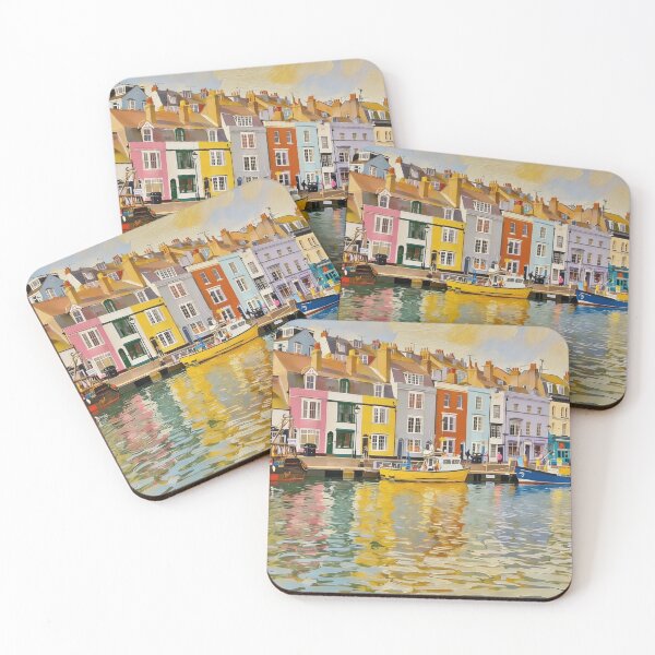 Item preview, Boats in Weymouth Harbour designed and sold by Andrea Kreates.