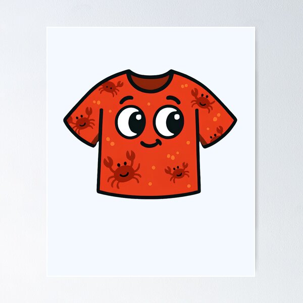 Item preview, Cute Crab Face — Playful Summer Tee Design designed and sold by DariaCraft.