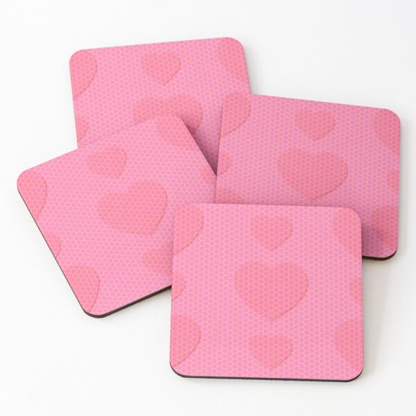 Item preview, Pink Honeycomb Heart Pattern Cute Design designed and sold by IntelliMindDesigns.