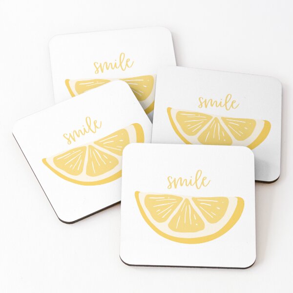 Item preview, Smile Lemon Fruit Quote Illustration  designed and sold by VibeoCanvasShop.