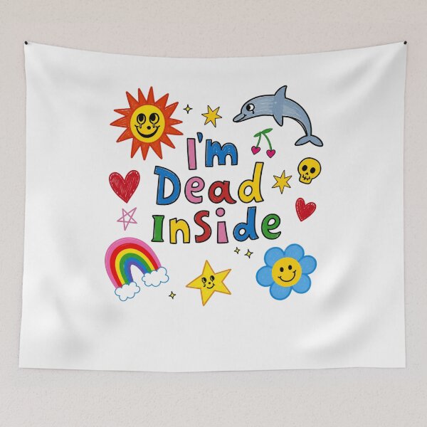 Item preview, I’m Dead Inside Doodle Design designed and sold by The Unkown Store.