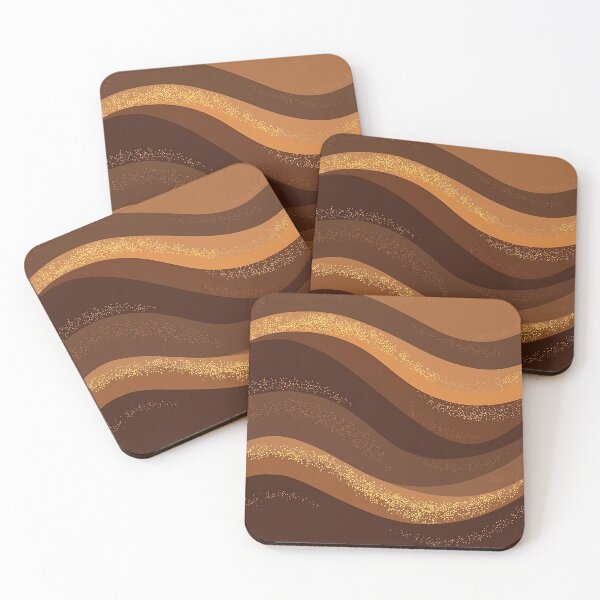 Item preview, Gold Trendy Luxury Coffee Brown Collection designed and sold by TrendyDesigne412.