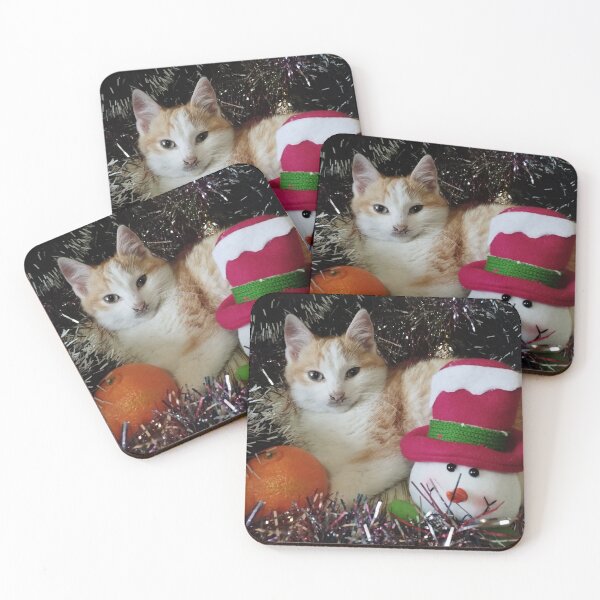 Item preview, Kitten In Decor. Christmas Kitty. Holiday Kitten. designed and sold by inspiration3.