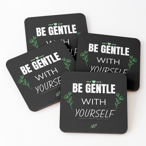 Item preview, Be Gentle With Yourself Self Love Quote Minimal Aesthetic Mental Health Design designed and sold by Uvclick.