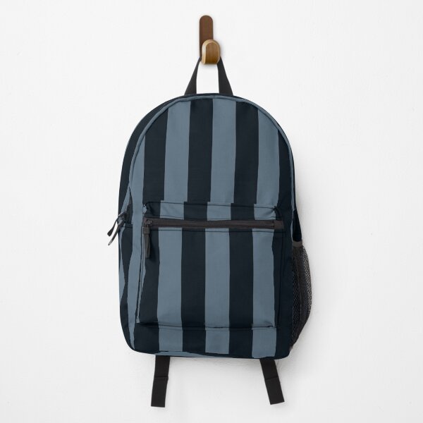 Item preview, Dark electric blue & rich black vertical lines designed and sold by Mint + Midnight.
