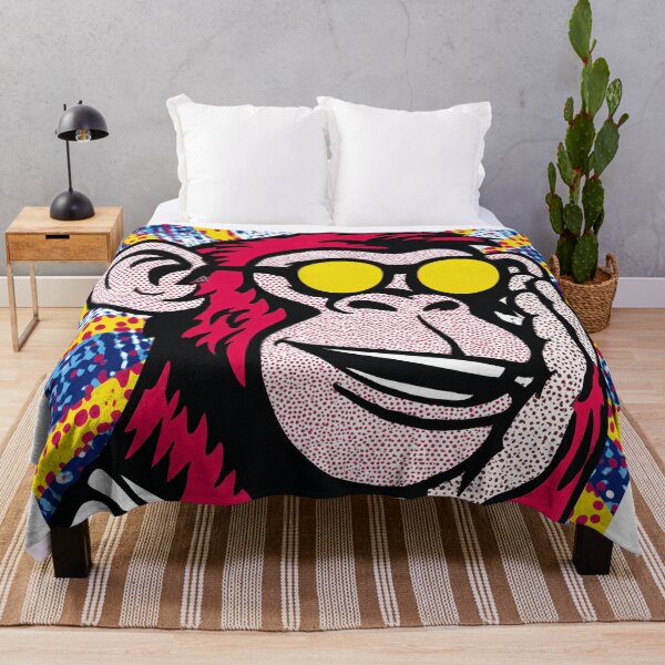 Item preview, Colorful Pop Art Monkey designed and sold by lautir.