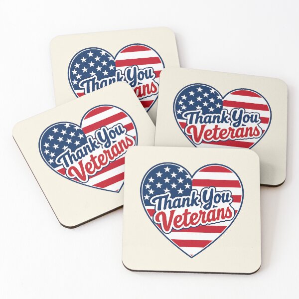 Item preview, Patriotic Heart Thank You Veterans Tribute Design designed and sold by MythicCotton.