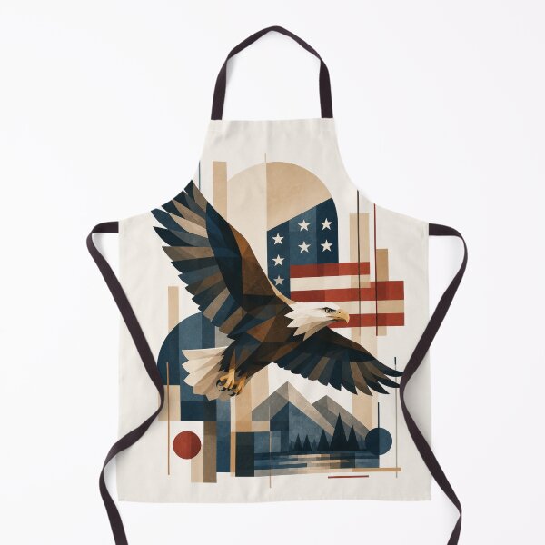 Item preview, American Eagle Geometric Art - Patriotic Boho Eagle designed and sold by Nova Graphix.