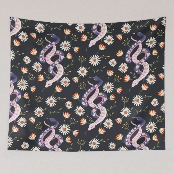 Item preview, Mystical Snakes and Wildflowers designed and sold by BetOova.