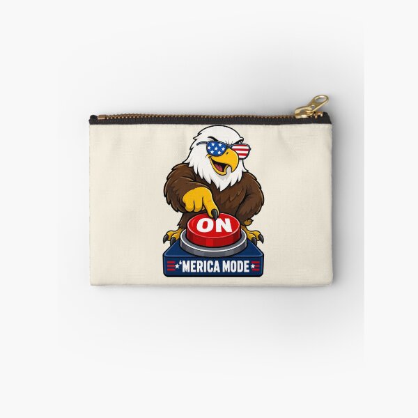 Item preview, Funny Patriotic Eagle America Mode Button Design designed and sold by MythicCotton.