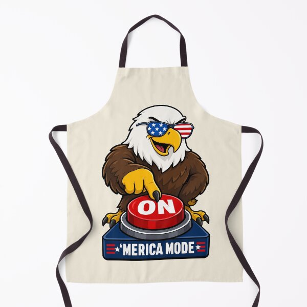 Item preview, Funny Patriotic Eagle America Mode Button Design designed and sold by MythicCotton.