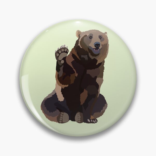 Item preview, B is for Brown Bear,Brown Bear Illustration – Wildlife Art for Nature and Animal Lovers designed and sold by PrettylittlepastelUk.