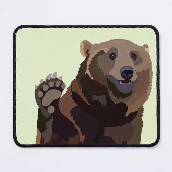 Item preview, B is for Brown Bear,Brown Bear Illustration – Wildlife Art for Nature and Animal Lovers designed and sold by PrettylittlepastelUk.