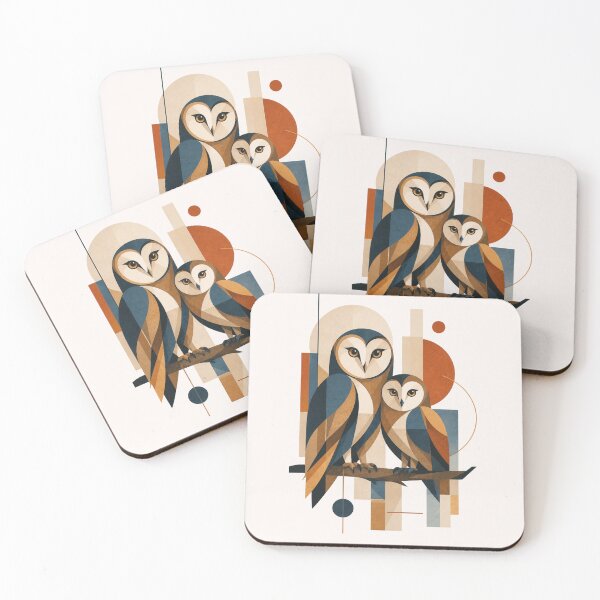 Item preview, Midnight Owls - Modern Abstract Geometric Boho Art designed and sold by Nova Graphix.