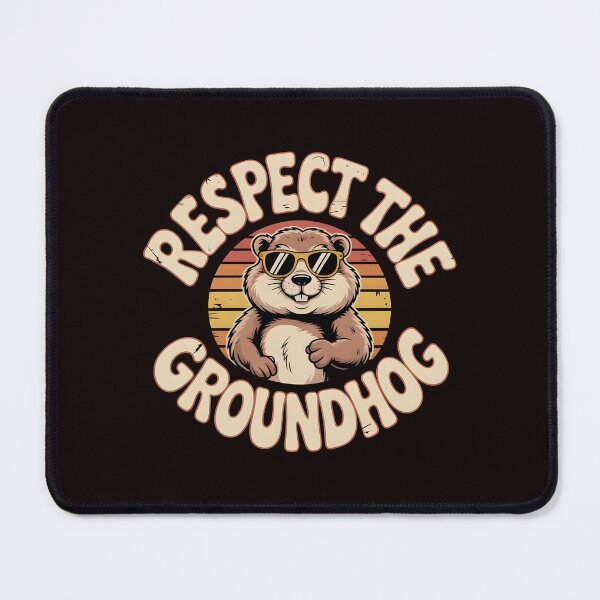 Item preview, Respect the Groundhog – Funny Groundhog Vintage Retro Groundhog Whisperer designed and sold by Redgiant87x.