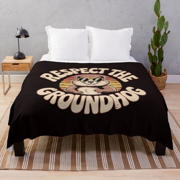Item preview, Respect the Groundhog – Funny Groundhog Vintage Retro Groundhog Whisperer designed and sold by Redgiant87x.
