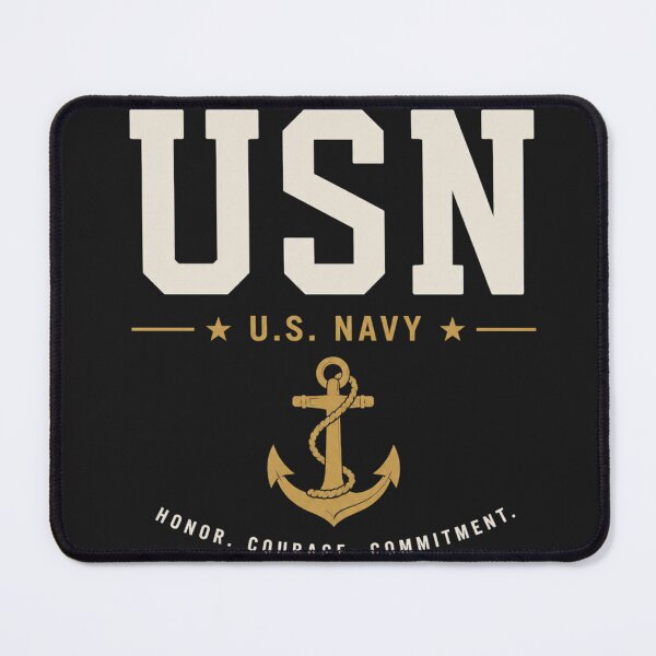 Item preview, USN U.S. Navy Anchor Honor Courage Commitment designed and sold by MWSailingClub.