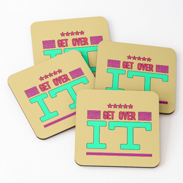 Item preview, Get Over It, Get Over It, Let It Go, Retro 80s Attitude designed and sold by AstronautMerch.