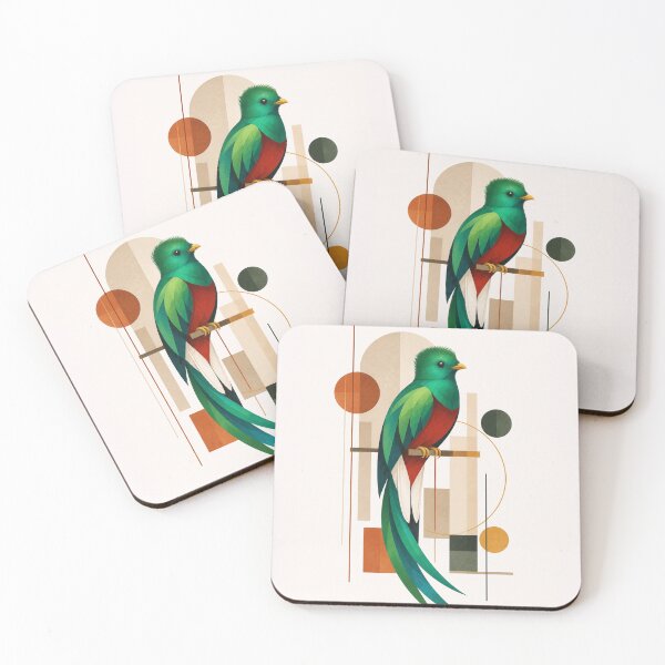 Artikelvorschau, Majestätischer Quetzal – Moderne abstrakte geometrische Boho-Kunst entworfen und verkauft von Nova Graphix.