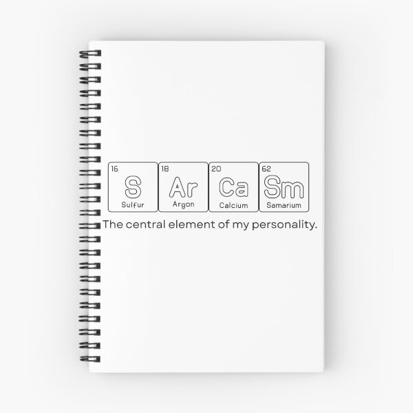 Item preview, Sarcasm Periodic Table Elements Science Humor designed and sold by VibeoCanvasShop.