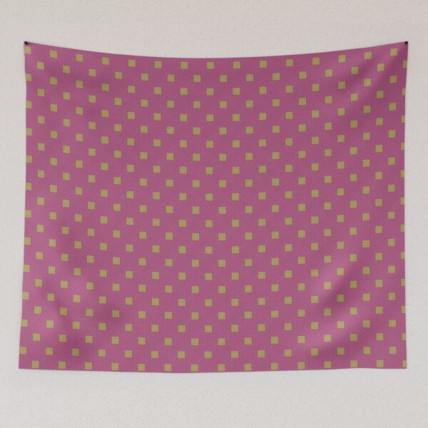 Item preview, Pink Yellow Geometric Square Pattern designed and sold by IntelliMindDesigns.