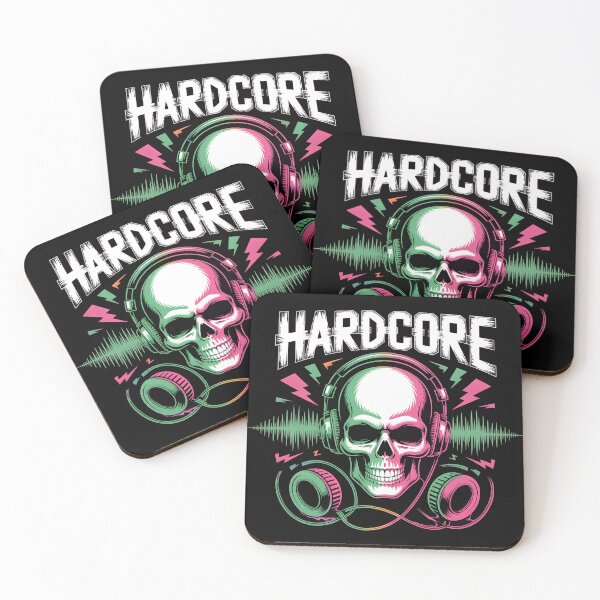 Item preview, Hardcore Gabber Skull DJ Headphones Techno Design designed and sold by Fitswear.